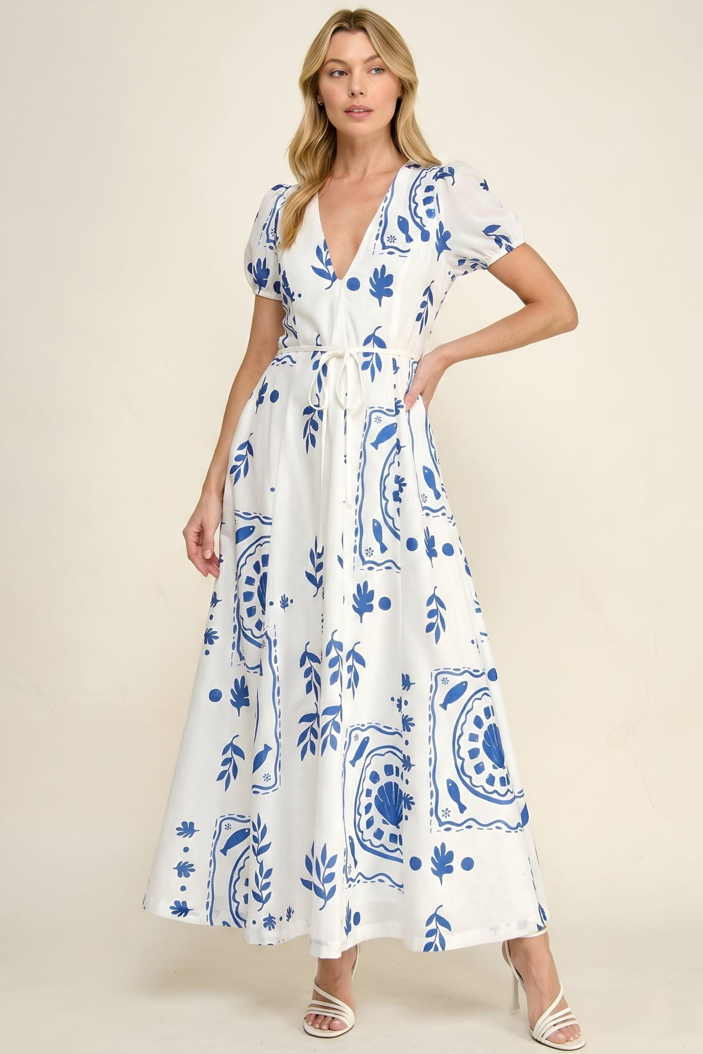 Cecily Tile Print Dress
