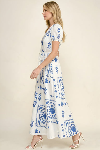 Cecily Tile Print Dress