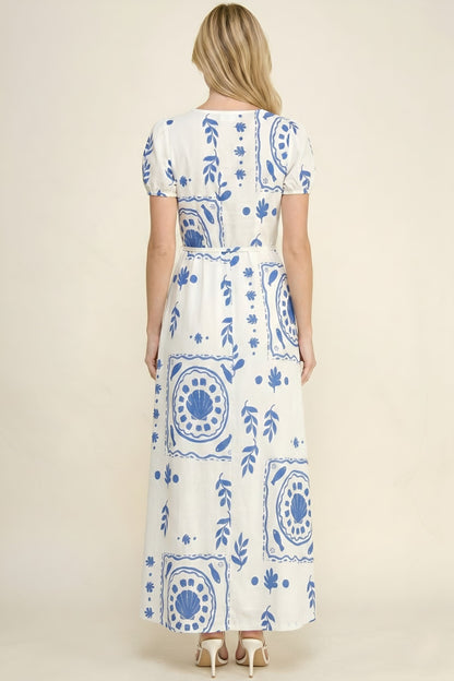 Cecily Tile Print Dress