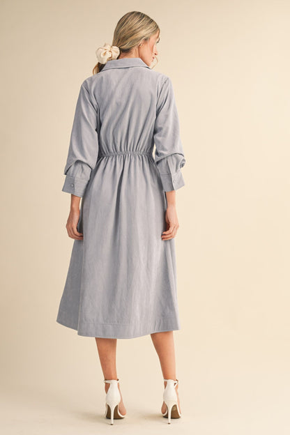 Bree Pleated Midi Dress